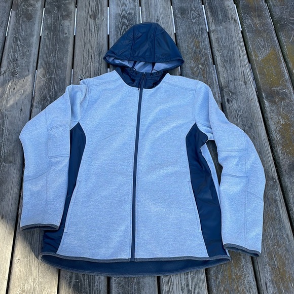 New Under Armour Men's Swacket Full-Zip Hoodie,Steel /Reflective - Picture 4 of 11